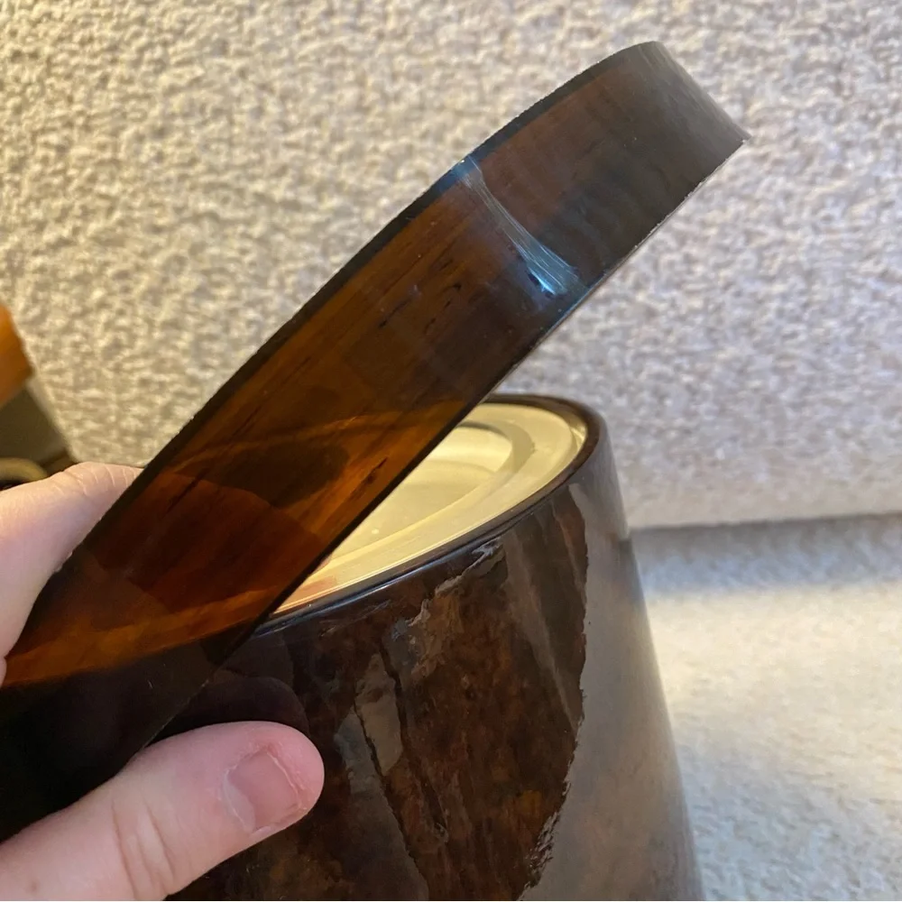 Vintage Georges Briard Mid-Century Modern Tortoise Shell Ice Bucket